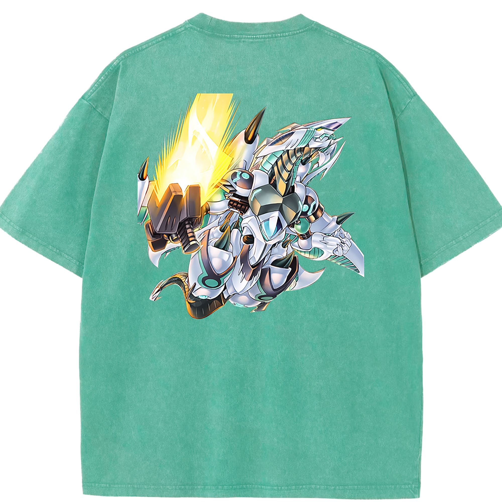（画像用） 遊☆戯☆王 Yu-Gi-Oh! 綿100% ヴィンテージ風 半袖Tシャツ（背面プリント）